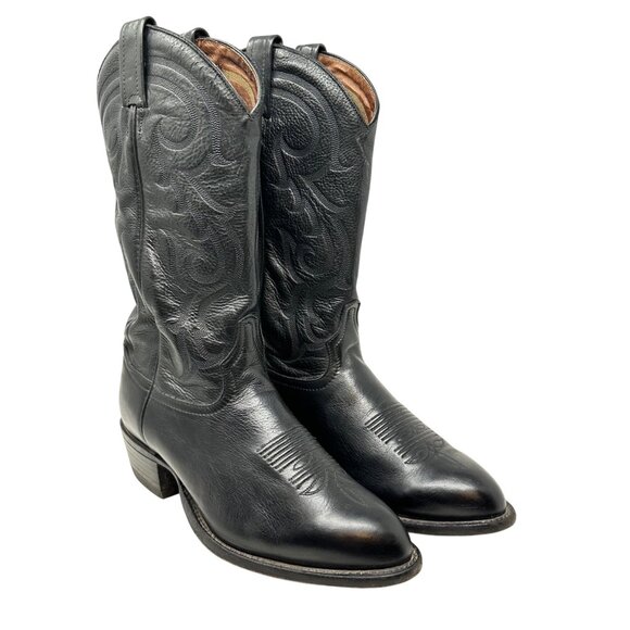Tony Lama Other - Tony Lama CZ820 Black Leather Western Boots - Men's Size 9 EE